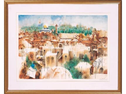 View of the Old City of Jerusalem -Shmuel Katz
